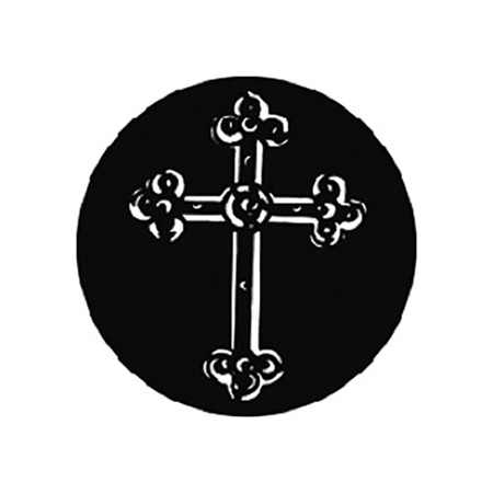 Gobo GAM n° 812 Carved Cross - Taille A (100 mm)