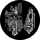 Gobo GAM n° 902 Night City - Taille B (86 mm)