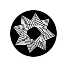 Gobo ROSCO DHA 79037 Triangular star - Taille B (86 mm)