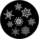 Gobo ROSCO DHA 79129 Snowflakes 2 - Taille B (86 mm)