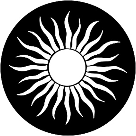 Gobo ROSCO DHA 79177 Grecian sun - Taille B (86 mm)