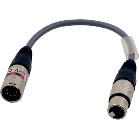 Câble inverseur 25cm XLR5M /XLR5F DMX 512