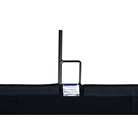 Drapeau noir Cutter Floppy AVENGER I1031B 48''x48'' - Cadre en acier