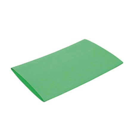 Manchon thermorétractable vert 38/12mm - Longueur 10cm