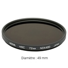 Filtre gris neutre HOYA Neutral Density ND400 HMC - Diamètre : 49mm