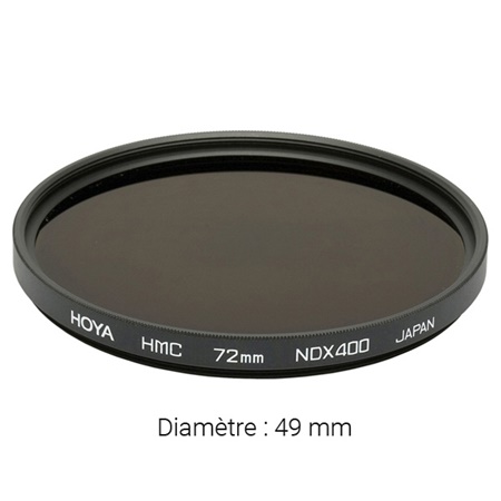 Filtre gris neutre HOYA Neutral Density ND400 HMC - Diamètre : 49mm