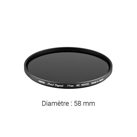 Filtre gris neutre HOYA Neutral Density Pro ND32 - Diamètre : 58mm