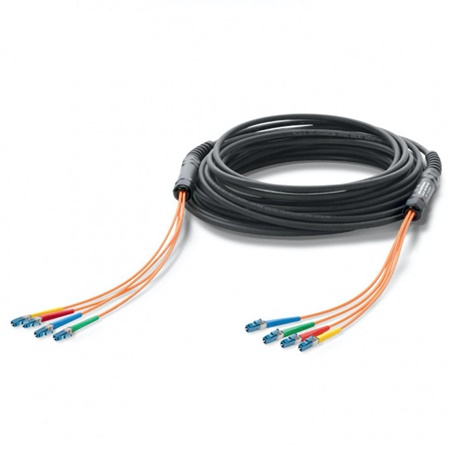 Fibre optique multimode 4 LC / 4 LC pour utilisation mobile SOMMER 5m