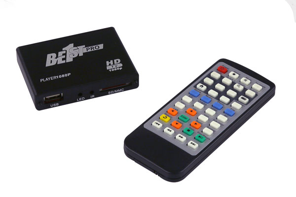 Lecteur Multimédia, HDMI Lecteur Multimédia pour TV Mini HD Media Player  1080P pour -MKV/RM- HDD Clés USB et Cartes SD avec Télécommande (Noir) :  : High-Tech