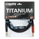 Cordon de guitare très flexible KLOTZ Titanium Jack mono 6.35 - 6m