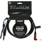 Cordon de guitare très flexible KLOTZ Titanium Jack mono 6.35 - 3m