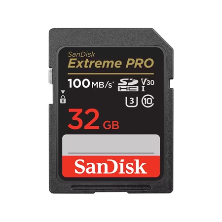 Carte mémoire SANDISK SD HC Extreme Pro - 32Go