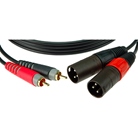 Cordon 2 XLR 3 mâle - 2 CINCH mâle - longueur 6m KLOTZ CABLES