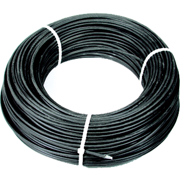 Serre cable métal (gainée plastique noir)