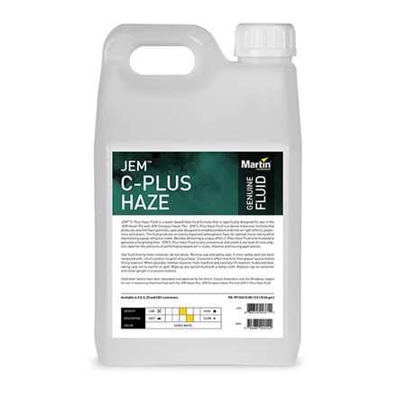 Fluide à brouillard C Plus pour machine Jem COMPACT/HAZER - 2,5L