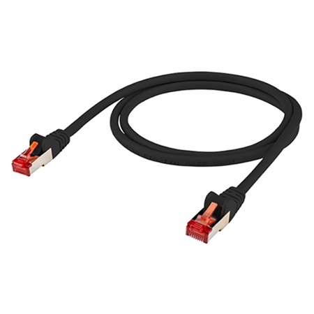 Cordon Ethernet CAT. 6a S/FTP - RJ45/RJ45 - Couleur NOIR - Long. 5m