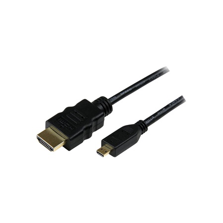 Cordon StarTech HDMI High Speed + Ethernet mâle - Micro HDMI mâle - 1m