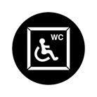 Gobo ROSCO DHA 77673 Disabled Wc - Taille A (100 mm)