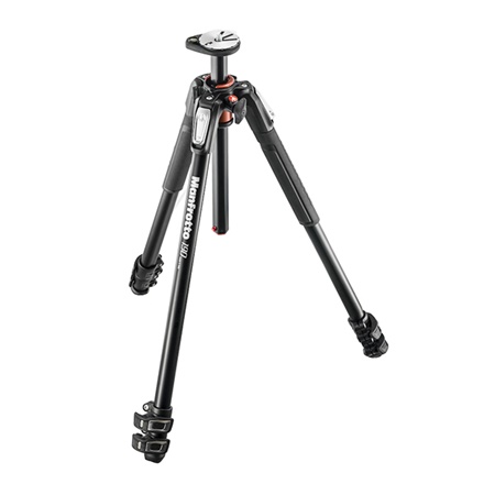 Trépied photo MANFROTTO 190 aluminium muni de 3 sections - Noir