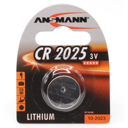 Pile bouton CR2025 Lithium 3V Ansmann