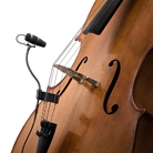 Clip violoncelle noir pour micro 4099 DPA
