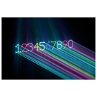 Laser RGB 300mW avec fonction texte, livré avec clavier, DMX512