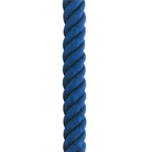 Corde de guidage tressée pour poteau à corde - Long : 1,6m - Bleu