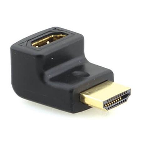 Adaptateur KRAMER AD-HF/HM/RA coudé HDMI femelle (haut) - HDMI mâle