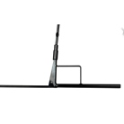 Drapeau WESTCOTT noir cadre en acier pliant - Dim. (LxH) : 60 x 91cm