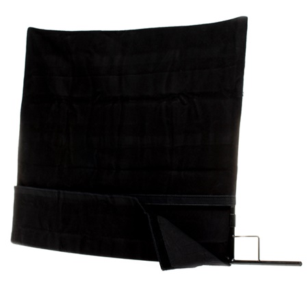 Drapeau WESTCOTT noir cadre en acier pliant - Dim. (LxH) : 60 x 91cm