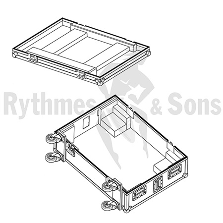Flight-case Rythmes et Sons pour MA Lighting GRANDMA3 Full Size