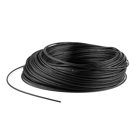 Câble noir 3mm longueur 100m Rupture 6,39kN/650 KG RIGLIFT