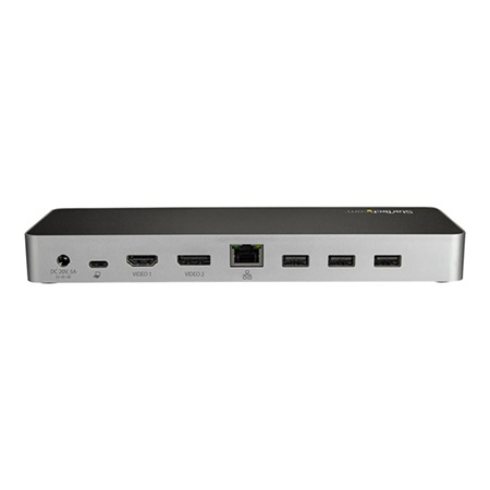 Docking Station StarTech USB-C pour PC portable HDMI DP USB RJ45