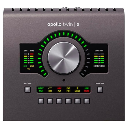 Interface Thunderbolt 3 Apollo Twin X Quad Processing Universal Audio
