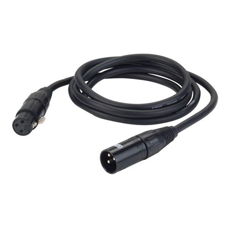 Cable DMX standard avec connecteurs XLR 3 longueur 1m