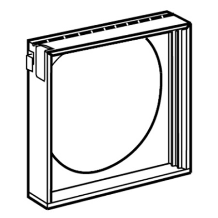 Cassette avant à double-glissière pour accessoires 245x245mm