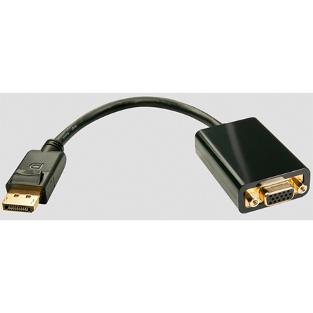 Adaptateur DisplayPort mâle - D-SUB HD 15 pôles (VGA) femelle LINDY