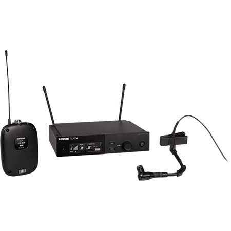 Système HF numérique Shure SLX-D - pocket + micro instru noir WB98H-C
