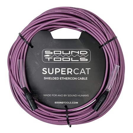 Cordon EtherCON Soundtools SuperCAT purple - longueur 15m