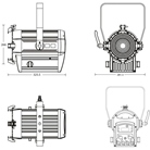 Projecteur Fresnel Led COB 90W SHOWTEC Performer LED 1000 MKII 5600K