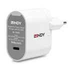 Alimentation/Chargeur secteur de voyage LINDY USB-C 18W