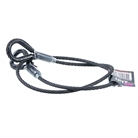 Elingue câble acier noir 6mm teinté dans la masse - 400kg - 1 m. MUVUS
