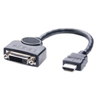 Adaptateur DVI femelle - HDMI mâle dorée sur petit cordon - 20cm