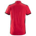 Polo polyester/coton Snickers Workwear - Rouge/Noir - Taille XS