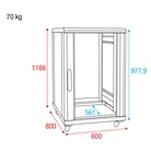 Baie de brassage 19'' 22U avec porte en verre SHOWGEAR RCA-FSG-22