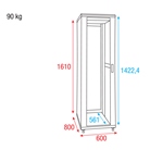 Baie de brassage 19'' 32U avec porte grillagée SHOWGEAR RCA-FSM-32