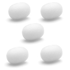 Lot de 5 bonnettes anti-vent blanches pour capsule miniature ronde DPA