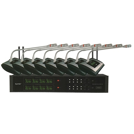 Mini conférencier sans fil UHF 8 postes + centrale HT-968 HTDZ