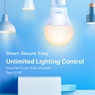 Lampe ampoule connectée WiFi Dimmable E27 TP-LINK Tapo L510E