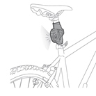 Platine de fixation vélo PETZL Bike Adapt 2 pour lampe frontale